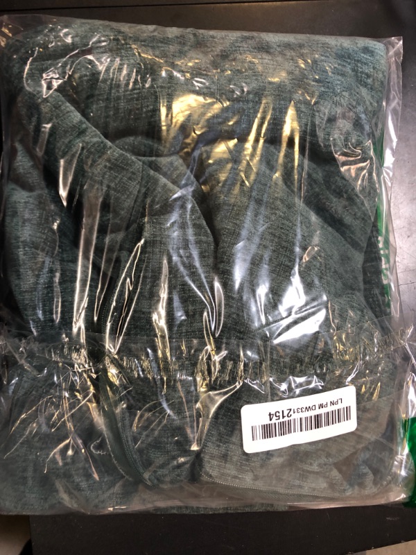Photo 1 of CaliTime Throw Pillow Covers Decorative 26 X 26 Inches Pack of 2 Cozy Chenille Cushion Cases for Couch Sofa Bed Living Room Home Dark Green