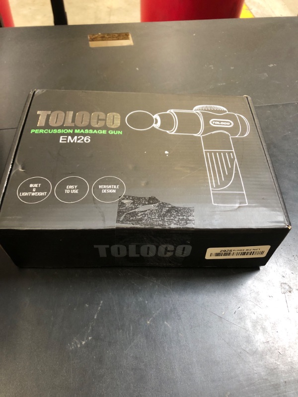 Photo 1 of TOLOCO Massage Gun, Deep Tissue Back Massager for Athletes with 10 Massage Heads, Electric Muscle Percussion Massager for Any Pain Relief, FSA and HSA Eligible, Gifts for Fathers Day, Carbon