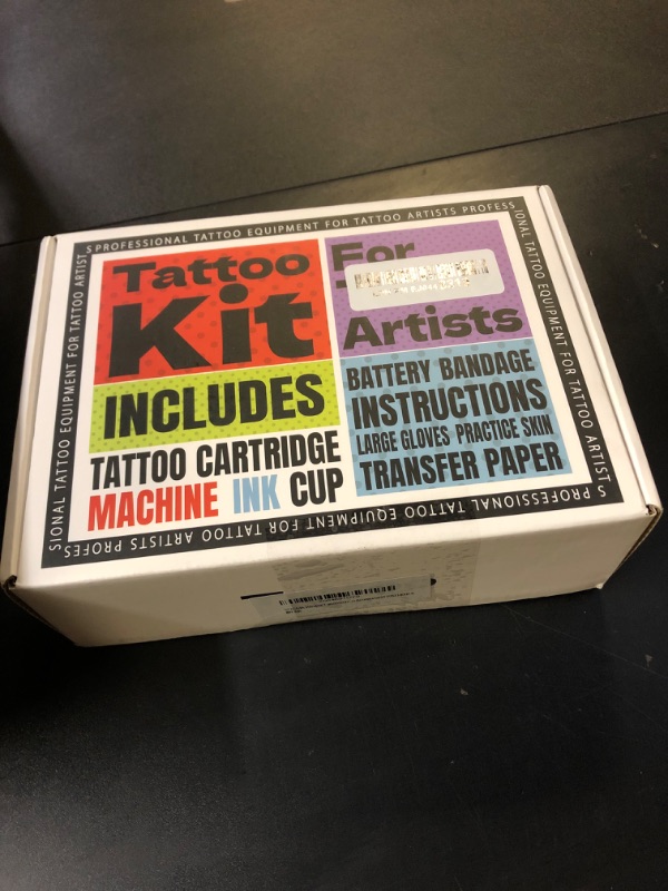 Photo 1 of STIGMA Cordless Tattoo Gun Tattoo Kit Complete with Pro Tattoo Pen, 2 Tattoo Batteries, 20 Tattoo Cartridge Needles,Tattoo Ink Color Set, Full Tattoo Accessories STP35TI4002-9 (Multicolor)