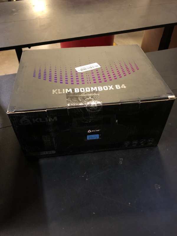 Photo 1 of KLIM Boombox B4 CD Player Portable Audio System - New - AM/FM Radio with CD Player MP3 Bluetooth AUX USB - Wired & Wireless Mode Rechargeable Battery - Remote Control Autosleep Digital EQ