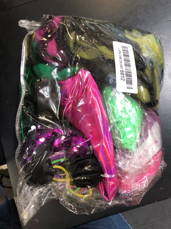Photo 1 of Spooktacular Creations Rainbow 80s Costume Set with T-Shirt, Tutu, Headband & Others, Halloween Cosplay Accessories(Large)