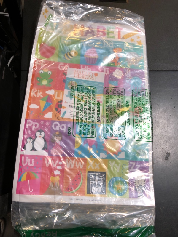 Photo 1 of Hadley Designs 16 Educational Posters for Classroom & Kindergarten, Kindergarten Classroom Must Haves, Laminated PreK Learning Chart Materials US & World Map, ABC Alphabet, Shapes, Days of the Week