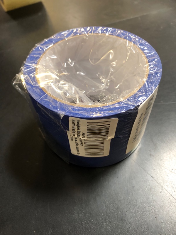 Photo 1 of 4 Rolls Premium Painters Tape, Blue Tape, Masking Tape, Paint Tape for Multi-Purpose, Painting, Painter's, DIY Crafts Arts (88yd =0.94IN*22yd*4) Decoration Labeling No Residue, Easy Removal