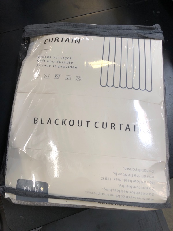 Photo 1 of 100% Blackout Shield Linen Blackout Curtains for Bedroom 96 Inches Long, Back Tab/Rod Pocket Living Room Drapes, Thermal Insulated Blackout Curtains 2 Panels Set, 50" W x 96" L, Beige