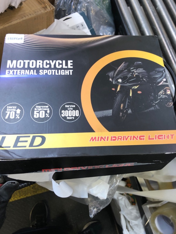 Photo 1 of COLIGHT 100W Motorcycle Fog Lights 3,0000 LM Amber White Strobe Pod - 5 Modes Offroad Work Spotlight LED Driving With 6FT Waterproof Wiring Harness Kit - 2 Pack