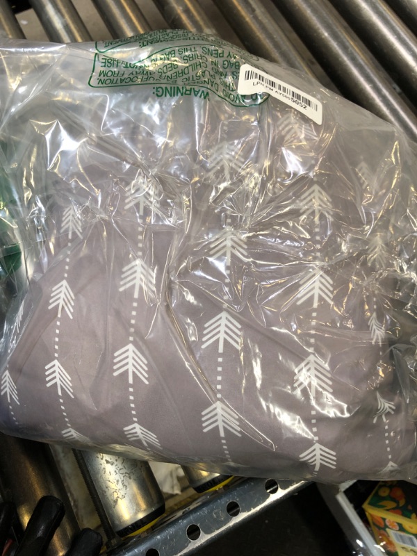 Photo 1 of Soft Pillow Attached Waterproof 2-in-1 Baby Grocery Cart Seat Cover and High Chair Cover (Grey Arrow)