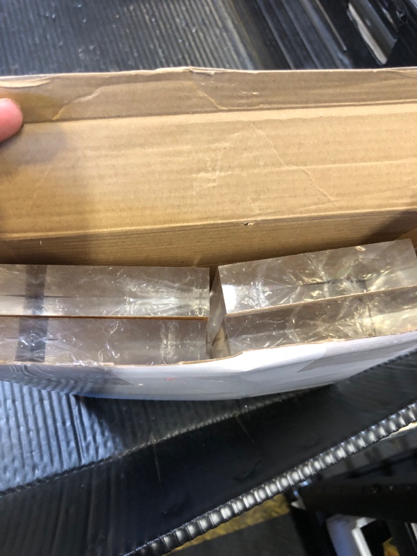 Photo 1 of Remerry 8 Pieces Acrylic Display Block 4 x 4 x 1 Inch Clear Polished Acrylic Square Display Cube Block Stand Holder for Rings Jewelry Ornaments