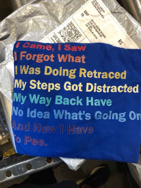 Photo 1 of I Came I Saw I Forgot What I Was Doing Funny Sarcastic T-Shirt Size L
