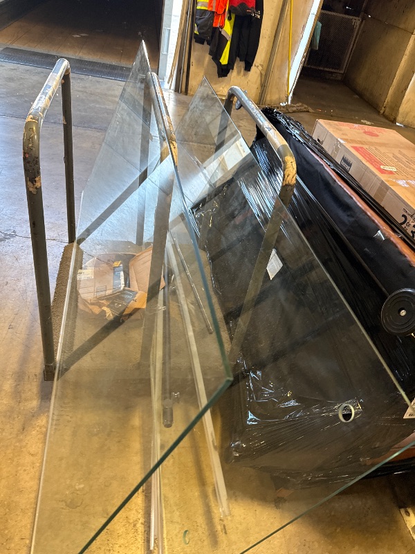 Photo 1 of Mersviton Frameless Shower Door, 60" W x 74" H Single Sliding Shower Door with 5/16" (8mm) Tempered Glass, Nano Coated, Handle & Stainless Steel Circular Guide Rail, Matte Black Finished