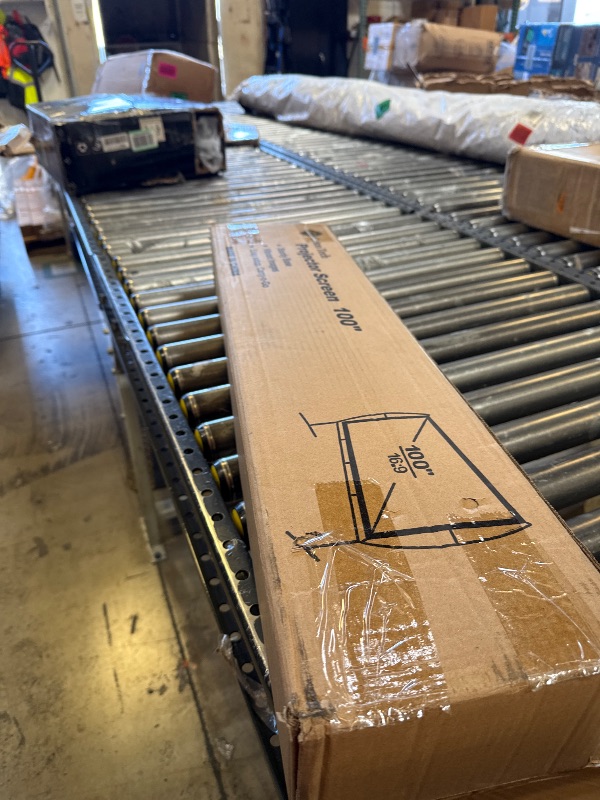 Photo 1 of Projector Screen with Stand Foldable Portable Movie Screen?16?9?, HD 4K Double Sided Indoor Outdoor Projection Screen for Home Theater (100 Inch) …