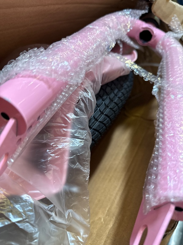 Photo 1 of KEANO Zinnia 20 Inch Kids Bike for Girls Ages 7-10 Years, 20 Inch Girls' Bikes with with Training Wheels, Streamers, Basket and Doll Seat, Children Bicycles Pink