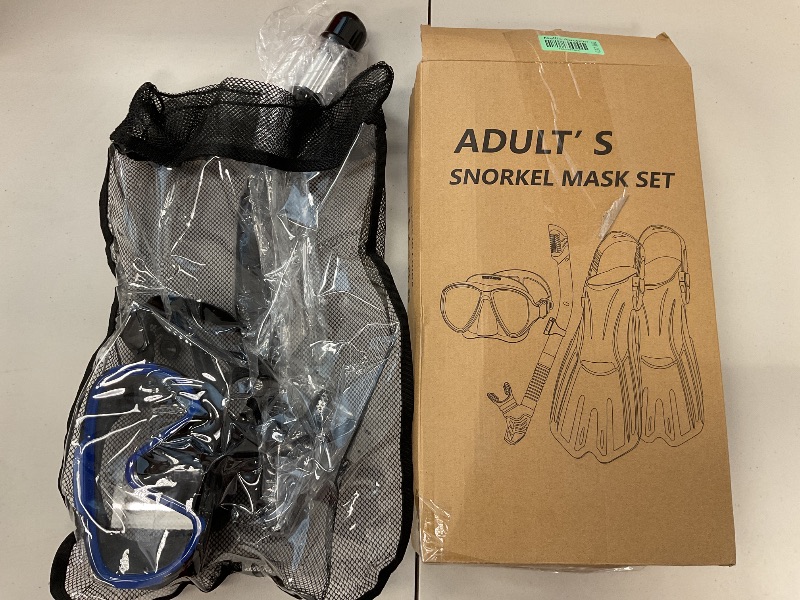 Photo 1 of Snorkeling Gear for Adults, Snorkel ONLY with Panoramic View Diving Mask Anti-Fog Anti-Leak,Dry Top and Travel Bag for Swimming,Snorkeling and Travel Diving (Black, L/XL?42-47?)