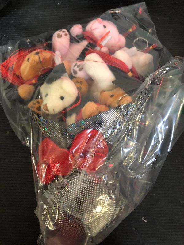 Photo 1 of Tiralia Graduation Plush Bouquet - Set of 5 Adorable Stuffed Animals - Perfect for Graduation Gifts, Commencement Ceremonies, School Celebrations & Grad Party Decor