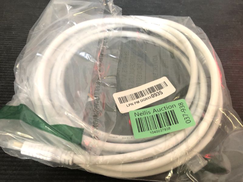 Photo 1 of Nippon Labs NMHD-10MM-WT 10-Feet High Speed HDMI with Ethernet cl2 Rating, White Cable M/M 28 AWG Gold Plated