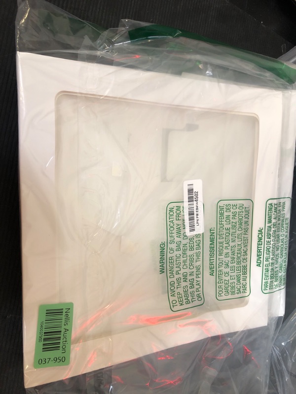 Photo 1 of PABUES Baby Boxes with 4 PCS Letters for Baby Shower White Clear Balloon Box Blocks Gender Reveal Decorations and Birthday Party (White)