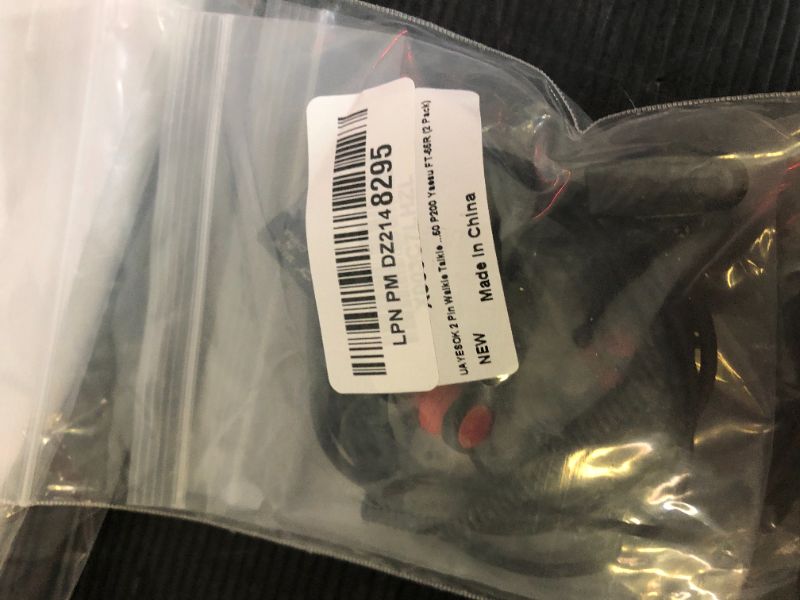 Photo 1 of UAYESOK 2 Pin Walkie Talkie Earpiece with Mic G Shape Headset for Motorola CP110 CP185 CP200 CP200D CLS1110 CLS1410 DTR550 DTR650 RDU2020 SP50 P200 Yaesu FT-65R (2 Pack)