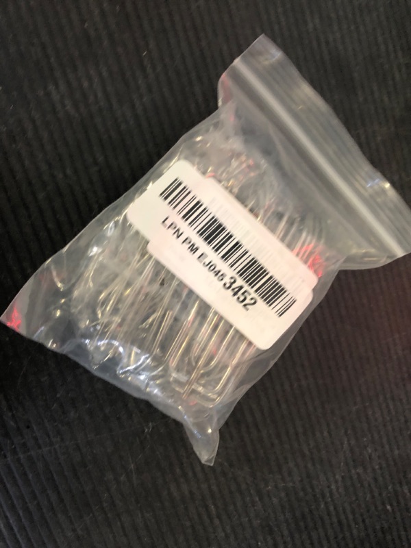 Photo 1 of VRSS Stainless Steel 2.7 inch Long 4-Prong Curtain Pleat Tape Hooks, Pinch Pleat Curtain Hooks for Pleated Drapes, Fit for 2.75 to 2.95 inch Wide Tape (15Pcs)