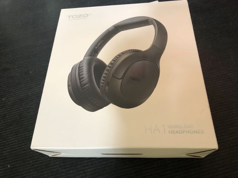 Photo 1 of TOZO Bluetooth 5.4 Over Ear Headphones, ENC Call Noise Cancelling Mic, Foldable Wireless Headset, 70H Playback, Deep Bass Stereo Sound, Customizable EQ via Button & App, for Travel and Home, Upgraded