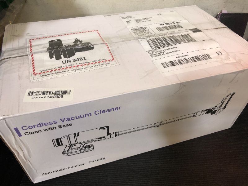Photo 1 of Cordless Stick Vacuum Cleaner - 550W Powerful Cordless Vacuum with HEPA Filter, Up to 50min Runtime & Tangle-Free Lightweight & Detachable Battery for Pet Hair Carpet Hardwood Floor Cleaning