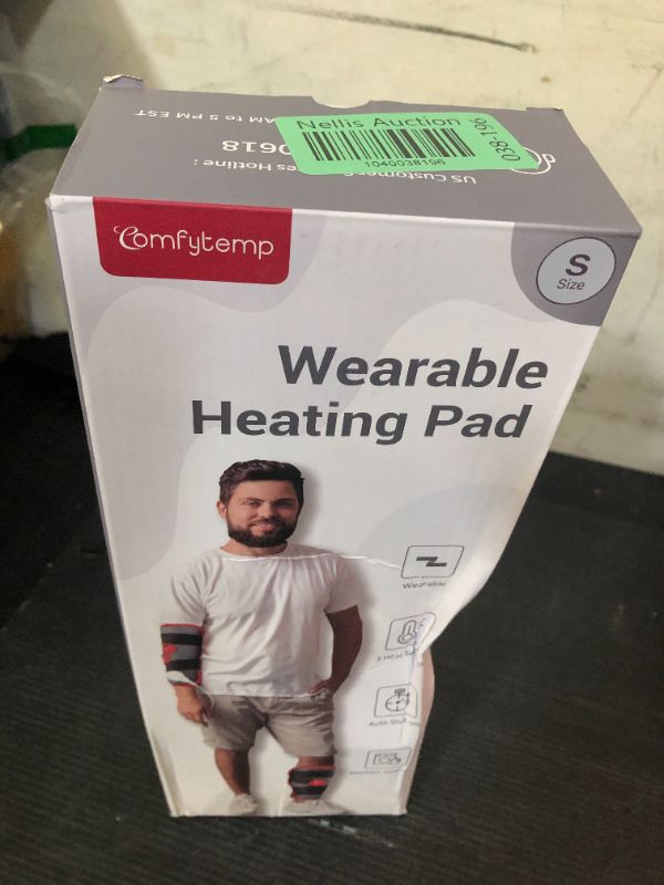 Photo 1 of Comfytemp Heating Pad for Leg Pain & Cramps Relief Fathers Day Dad Gift, Wearable Knee Heating Pads for Knee Pain, FSA HSA Eligible Wrap Around Heating Pad for Shin Splint/Calf/Arm Gift for Man (S/M)