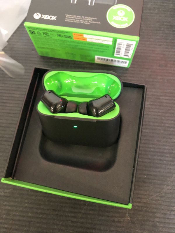 Photo 1 of Razer Hammerhead HyperSpeed Wireless Multi-Platform Gaming Earbuds for Xbox Series X|S, Xbox One, PC, Mobile: ANC - Noise Cancelling Mic - Bluetooth 5.2 - RGB Chroma - 30 Hr Battery