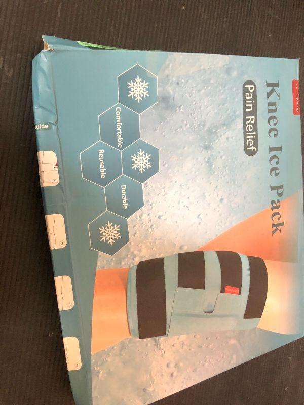 Photo 1 of Comfytemp Large Knee Ice Pack Wrap Reusable Gel, FSA HSA Eligible, Full Coverage Knee Cold Compression Brace for Injuries, Pain Relief, Replacement Recovery, Arthritis, ACL, Surgery Gift, 23.6"x11.8"