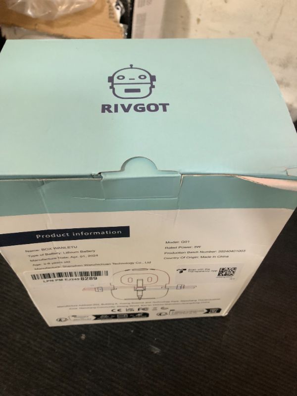 Photo 1 of RIVGOT Drawing Robot for Kids with 150 Cards, Voice Interactive Educational Drawing Machine, Montessori Painting Learning Toys for 3 4 5 6 7 8 Year Old Boys Girls Birthday Party