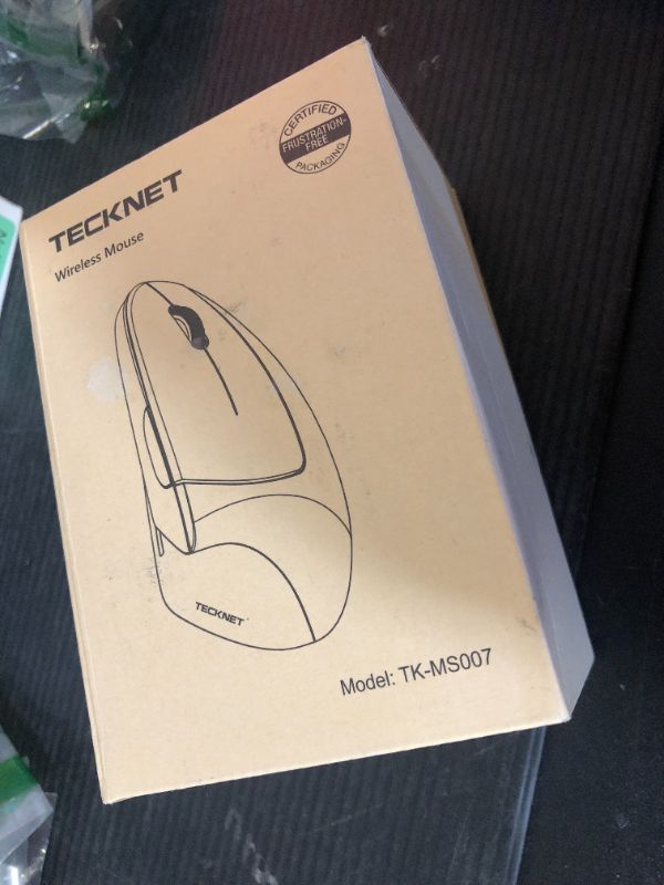 Photo 1 of TECKNET Ergonomic Wireless Mouse, Rechargeable Mouse Wireless Silent for Carpal Tunnel Right Hand, 2.4GHz USB Vertical Mouse Wireless for Laptop, 5 Adjustable 4800 DPI, Computer, MacBook, Desktop