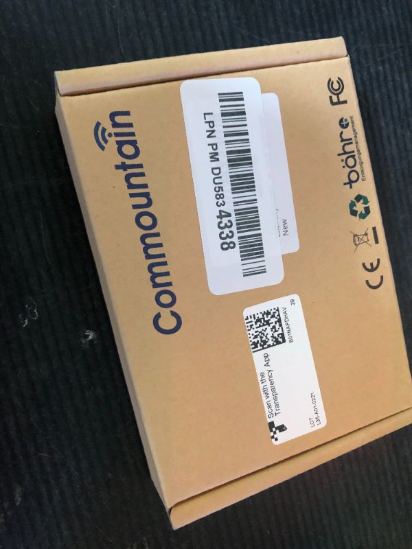 Photo 1 of commountain 3.5mm Listen Only Earpiece Compatible with Speaker Mic, Acoustic Tube Receive Only Headset with 3 Earmolds, for Police Security and Law Enforcement Use