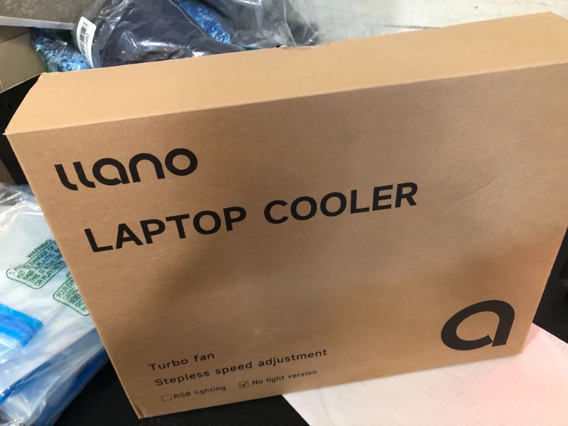 Photo 1 of llano Gaming Laptop Cooler, Laptop Cooling Pad Stand with 5.5inch External Cooling Fan, Fast Cooling Computer Laptop 15.6-21in, Adjustable Speed, Touch Control, 3-Port USB A, A Mouse Pad Included 
