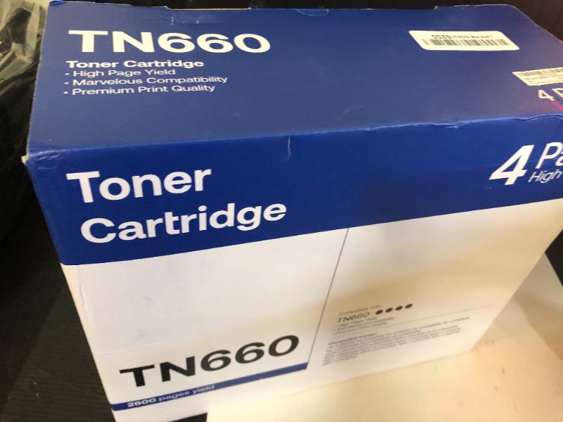 Photo 1 of WEAREC Compatible Toner Cartridge Replacement for Brother TN660 TN-660 TN630 High Yield Work with HL-L2300D HL-L2360DW MFC-L2740DW MFC-L2700DWR DCP-L2540DN Printer(Black,4 Pack)