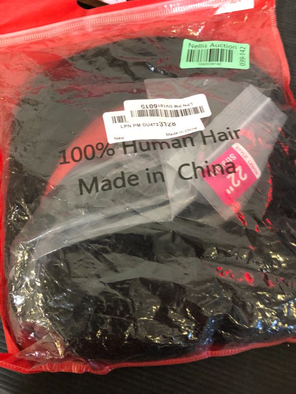 Photo 1 of Straight Bundles Human Hair 10A 22 24 26 Inch Brazilian Human Hair 3 Bundles 100% Unprocessed Virgin Human Hair Weave Bundles for Black Women Human Hair Extensions Natural Black Color