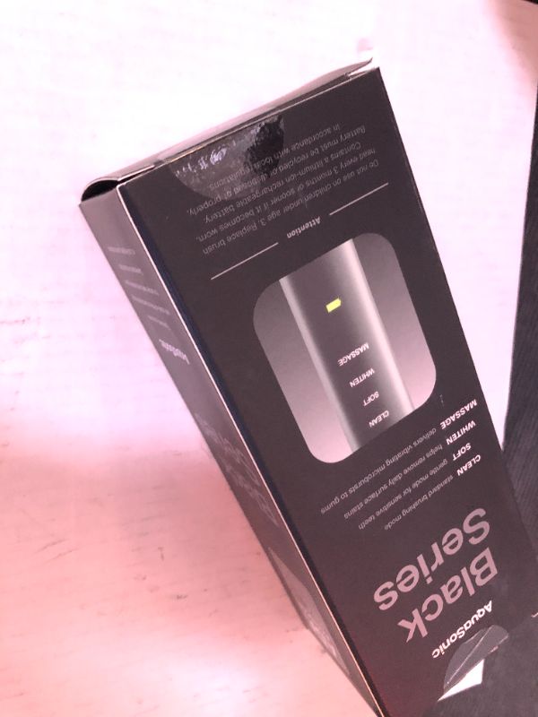 Photo 1 of Aquasonic Black Series Ultra Whitening Toothbrush – ADA Accepted Electric Toothbrush- 8 Brush Heads & Travel Case – 40,000 VPM Electric Motor & Wireless Charging - 4 Modes w Smart Timer
