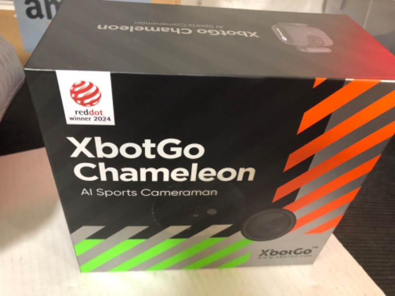 Photo 1 of XbotGo Chameleon AI Auto Sports Action Camera - 4K 60FPS Soccer Camera and Basketball Tracking Camera for Team Sports, Live Streaming, No Subscription, Works with iOS & Android (Lemon Green)