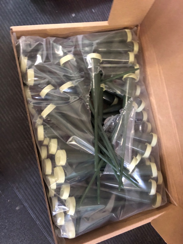 Photo 1 of Tessco 90 Pcs 6 Inch Floral Water Tubes Green Floral Tubes Plastic Flower Tubes Supplies for Fresh Flowers with Rubber Cap for Flower Stem Arrangements Florist Supplies