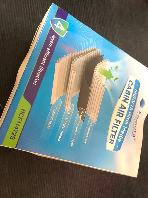 Photo 1 of Femota Tested MERV 13 Cabin Air Filter with Activated Carbon, CF11472 for BMW 228i, 230i, 320i, 328d, 328i, 330i, 330e, 335i, 340i, 428i, 430i, 435i, 440i, M2, M235i, M240i, M3, M4.