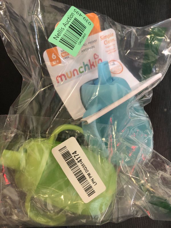 Photo 1 of Munchkin Simple Clean Trainer Sippy Cup with Handles, 6+ Months, 7 Ounce, Blue/Green