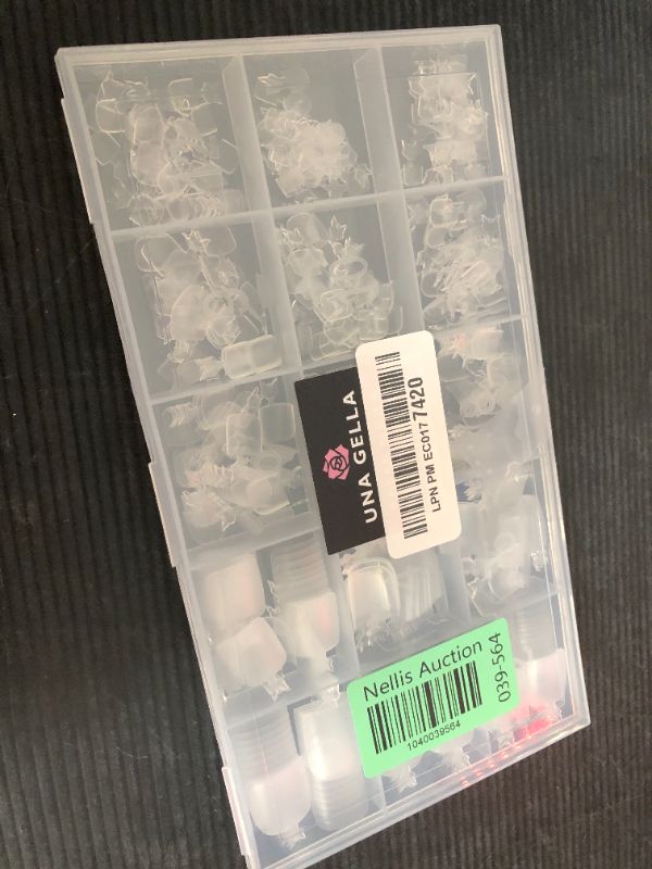 Photo 1 of UNA GELLA Square Toe Nail Tips For Big Toe, 504Pcs 15Sizes Soft Gel Full Cover Toe Nail Tip Pre-buff Fake Acrylic Toe Nail Press Ons Soak Off Pedicure For Nail Extensions Home DIY Nail Salon