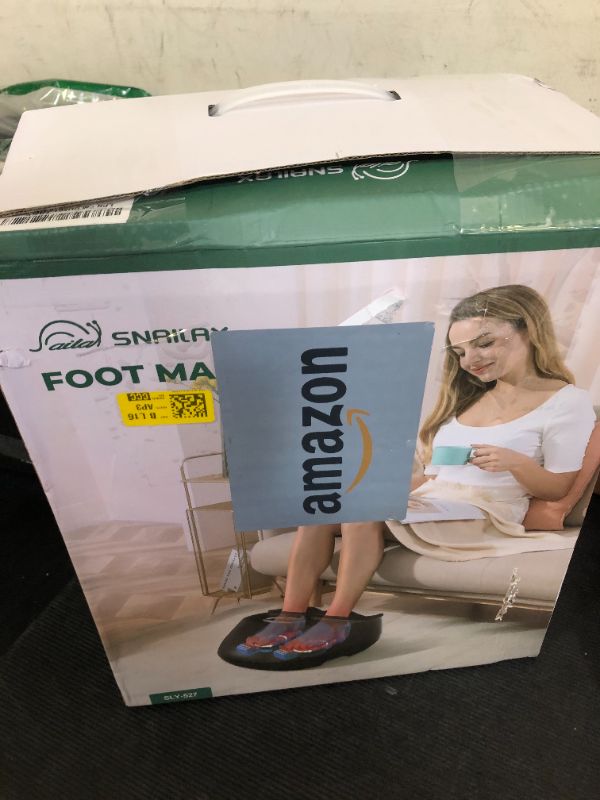 Photo 1 of Snailax Foot Massager with Heat, FSA HSA Eligible, Kneading, Compression, Vibration, Shiatsu Feet Massage Machine for Plantar Fasciitis, Neuropathy, Foot Warmer, Christmats Gifts for Women Men,Size 13