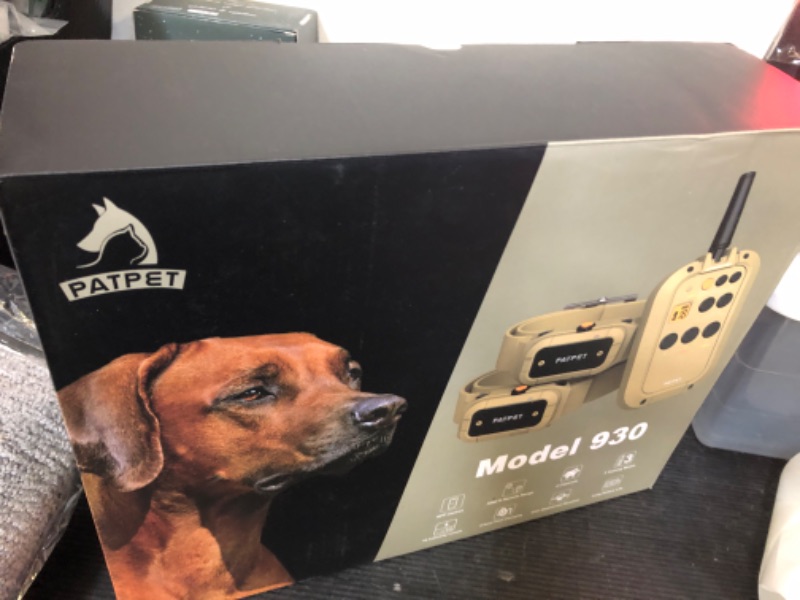 Photo 1 of PATPET Shock Collars for Dogs with Remote 2 Pack - 1/2 Mile Range E Collar with APP Control, Bluetooth-Enabled Waterproof Training Collar for Large Dogs (15-140 lbs)