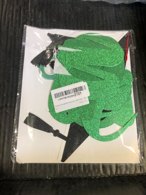 Photo 1 of KatchOn, Glitter, Green and Black Graduation Banner - 10 Feet | Congrats Grad Banner for Grad Cap Decorations | Green Graduation Decorations 2025 | Congratulations Decorations | Class of 2025 Decorations