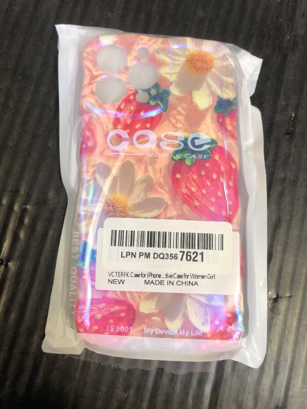 Photo 1 of VCTERFK Case for iPhone 13 Pro Max,Exquisite Colorful Retro Oil Painting Flower Case,Stylish Glossy Pattern Wave Frame Case,Soft Durable Shockproof Protection Camera Protective Case for Women Girl