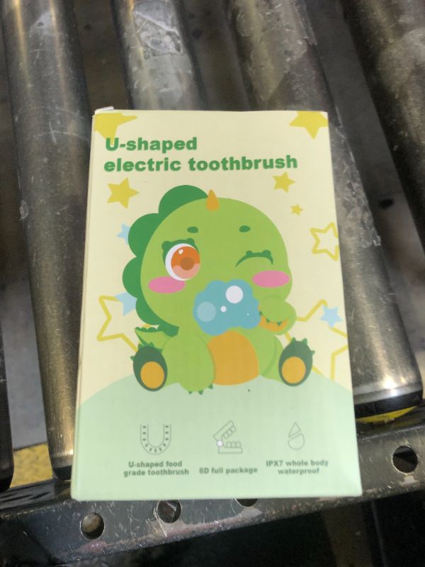Photo 1 of ELOTAME Kids Electric Toothbrush U Shaped - Cartoon Capybara with 6 Brush Heads Full Mouth Degree Cleaning Sonic Toddler Automatic Toothbrush with IPX7 Waterproof (Pink 2-14 Years)