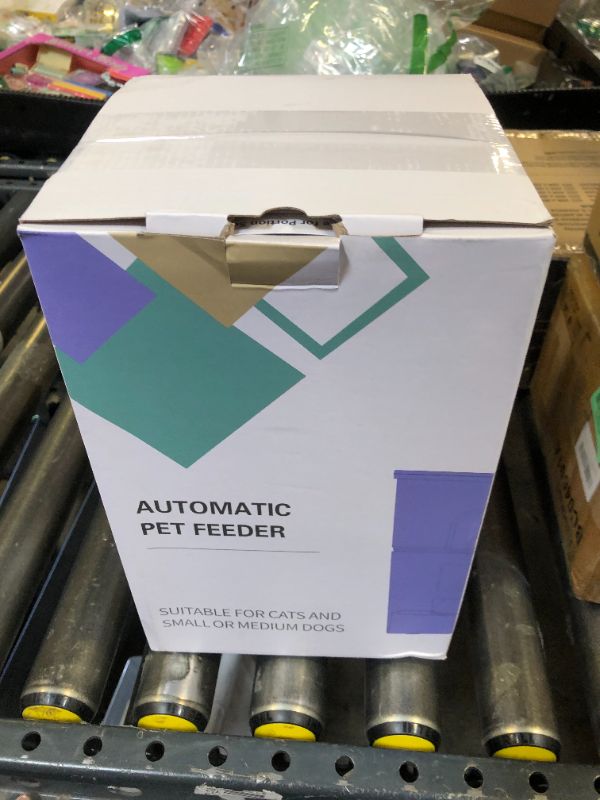 Photo 1 of Automatic Cat Feeders, 3L Timed Cat Dry Food Dispenser, Dual Power Supply, Programmable Portion Size, Auto Pet Feeder for Cats and Small Dogs