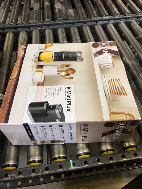 Photo 1 of Keurig K-Mini Plus Single Serve K-Cup Pod Coffee Maker, with 6 to 12oz Brew Size, Stores up to 9 K-Cup Pods, Travel Mug Friendly, Matte Black