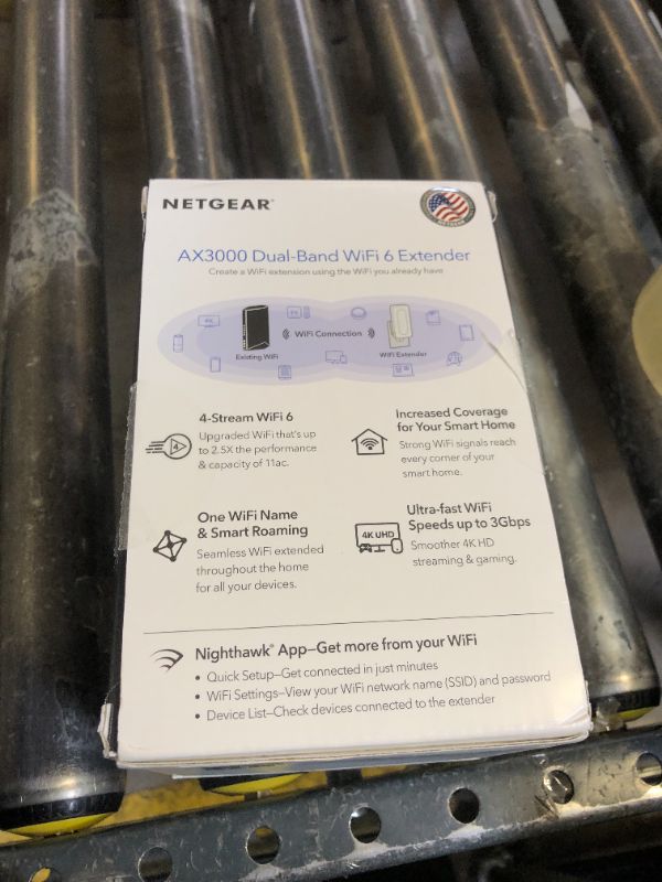 Photo 1 of NETGEAR WiFi 6 Mesh Range Extender (EAX17) – Add up to 1,500 sq. ft. and 20+ Devices with AX3000 Dual-Band Wireless Signal Booster & Repeater (up to 3.0Gbps Speed) – WPA Security, Smart Roaming