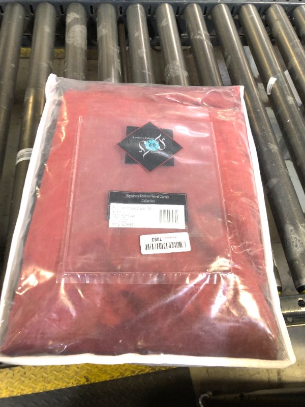 Photo 1 of HPD Half Price Drapes Signature Blackout Velvet Curtains 96 Inch Long (1 Panel) 4-Pass Hotel Blackout Lined Window Curtains Thermal Blackout Curtains for Bedroom, Living Room, 50W x 96L, Crimson Rust