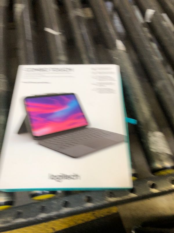 Photo 1 of Logitech Combo Touch iPad 10th Gen Case, Detachable Keyboard, Large Precision Trackpad, Backlit Keyboard, Smart Connector - Oxford Gray