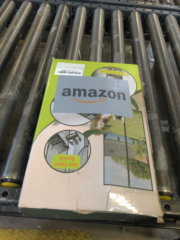 Photo 1 of Reversible Left Right Side Opening Magnetic Screen Door for 72 x 96 in French Door, Screen Itself Size: 74" x 97", Glass Sliding Door Heavy Duty Screen Door Mesh Curtain for Front Patio Or Large Door