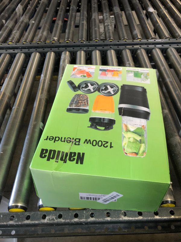 Photo 1 of Nahida Blender for Smoothies, 1200W Smoothie Blender for Ices Crushing, Blenders with (2) 6-Fin Blades, Personal Blenders for Kitchen with 23oz, 32oz, 37oz Easy Go Cups for Juices, Black